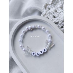 Gelang manik manik costum nama